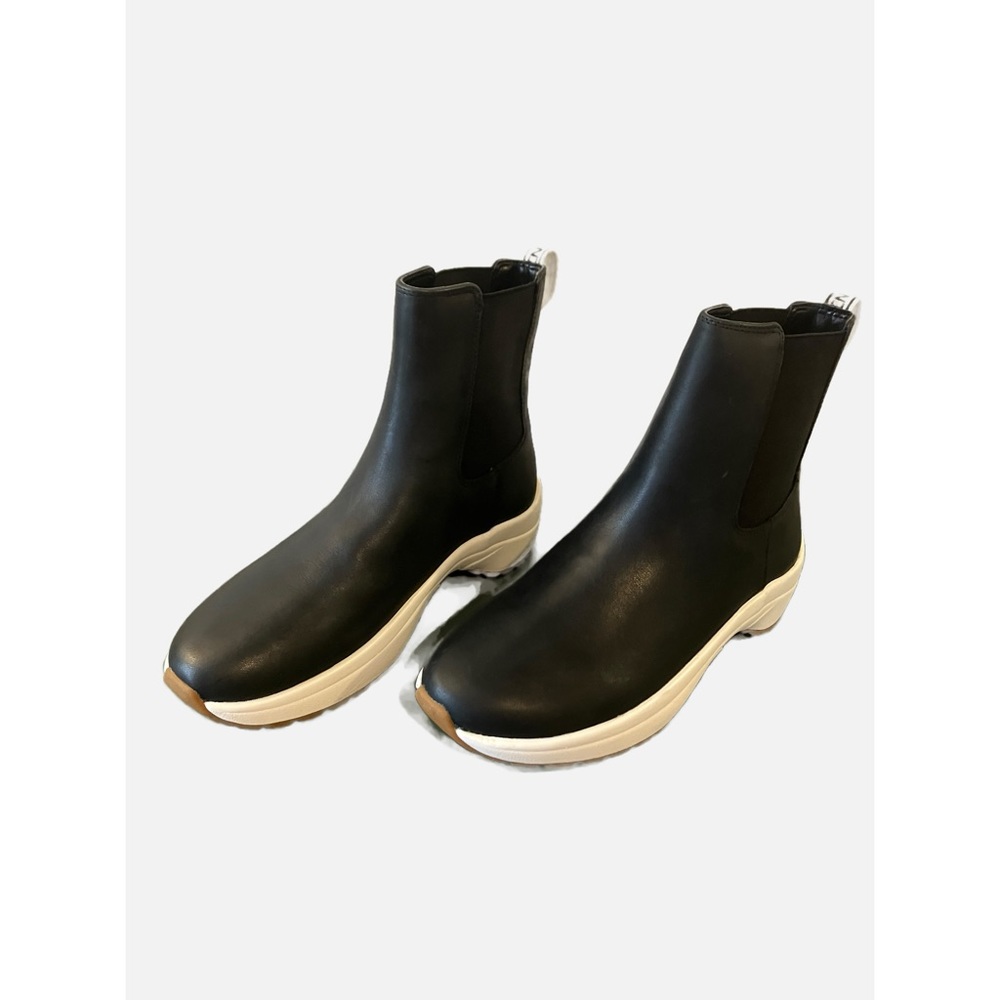 Ralph Lauren black pull-on ankle boot
